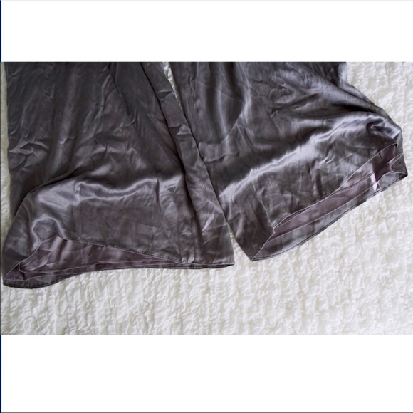 FAME AND PARTNERS Grey Silk Cutout Jumpsuit - Picture 8 of 8